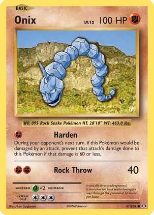 Onix 061/108 - XY  Evolutions Reverse Holofoil
