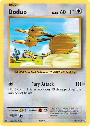 Doduo 069/108 - XY  Evolutions