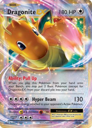 Dragonite EX 072/108 - XY  Evolutions Holofoil