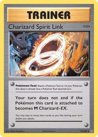 Charizard Spirit Link 075/108 - XY  Evolutions Reverse Holofoil