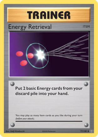 Energy Retrieval 077/108 - XY  Evolutions Reverse Holofoil