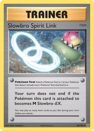 Slowbro Spirit Link 086/108 - XY  Evolutions Reverse Holofoil