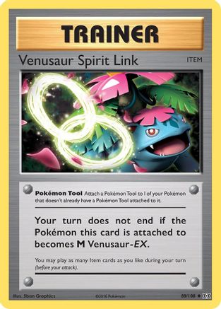 Venusaur Spirit Link 089/108 - XY  Evolutions Reverse Holofoil