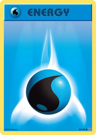 Water Energy 093/108 - XY  Evolutions Reverse Holofoil