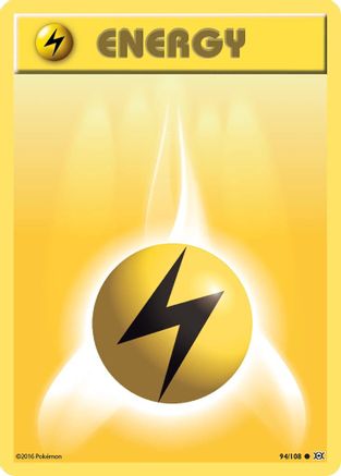 Lightning Energy 094/108 - XY  Evolutions Reverse Holofoil