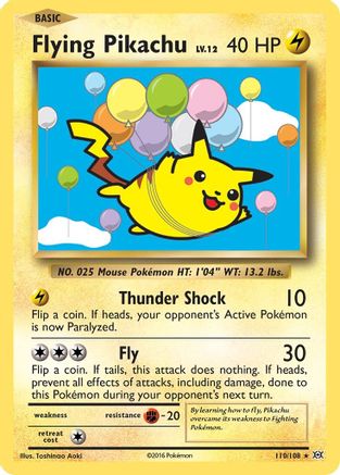 Flying Pikachu 110/108 - XY  Evolutions