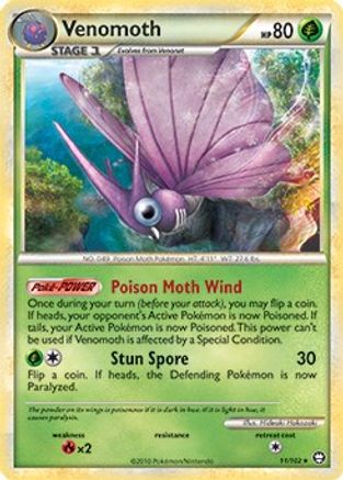Venomoth (HGSS Triumphant) 011/102 - Deck Exclusives