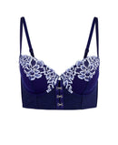 Adore Me Womens Britta Contour Demi Bra - Dark Blue, Size 38I