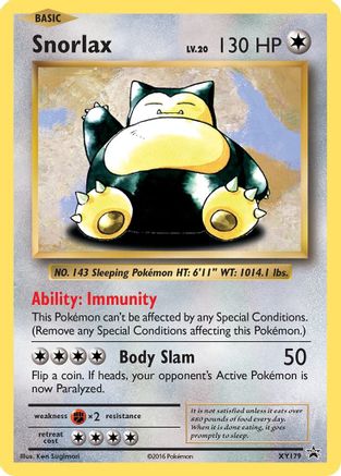 Snorlax XY179/211 - XY Promos Holofoil
