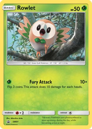 Rowlet SM01/248 - SM Promos Holofoil