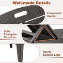 Outdoor PP Chaise Lounge Chairs Set of 2 with 4-Position Adjustable Backrests