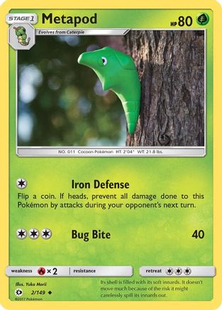 Metapod 002/149 - SM Base Set