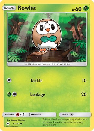 Rowlet 009/149 - SM Base Set