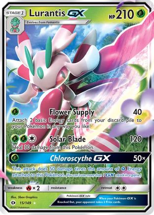 Lurantis GX 015/149 - SM Base Set Holofoil
