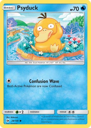 Psyduck 028/149 - SM Base Set Reverse Holofoil