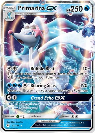 Primarina GX 042/149 - SM Base Set Holofoil