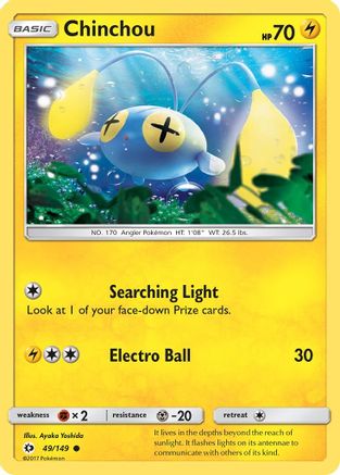 Chinchou 049/149 - SM Base Set