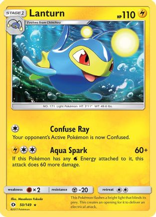 Lanturn 050/149 - SM Base Set Reverse Holofoil