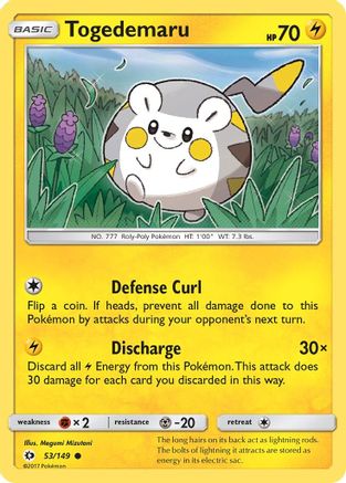 Togedemaru 053/149 - SM Base Set Reverse Holofoil