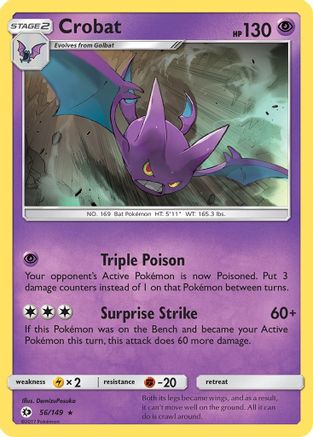 Crobat 056/149 - SM Base Set Holofoil
