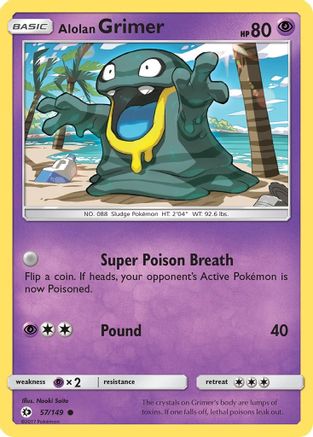 Alolan Grimer 057/149 - SM Base Set Reverse Holofoil