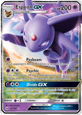 Espeon GX 061/149 - SM Base Set Holofoil