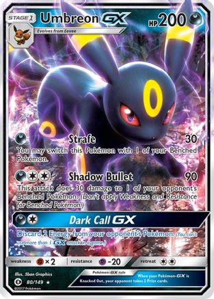 Umbreon GX 080/149 - SM Base Set Holofoil