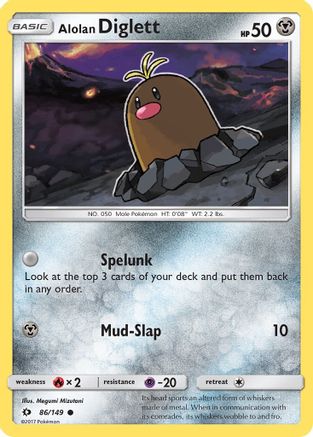 Alolan Diglett 086/149 - SM Base Set