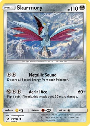 Skarmory 088/149 - SM Base Set Reverse Holofoil