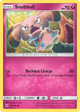 Snubbull 090/149 - SM Base Set Reverse Holofoil