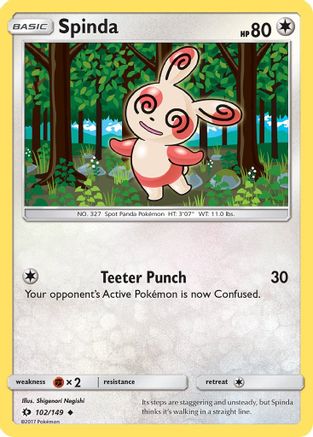 Spinda 102/149 - SM Base Set
