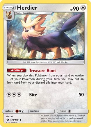 Herdier 104/149 - SM Base Set