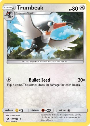 Trumbeak 107/149 - SM Base Set Reverse Holofoil