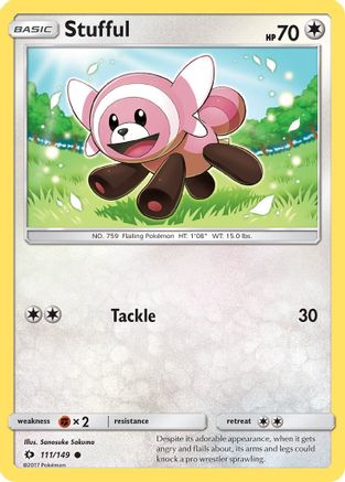 Stufful 111/149 - SM Base Set Reverse Holofoil