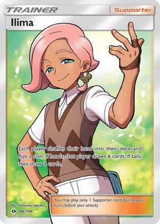 Ilima (Full Art) 146/149 - SM Base Set Holofoil
