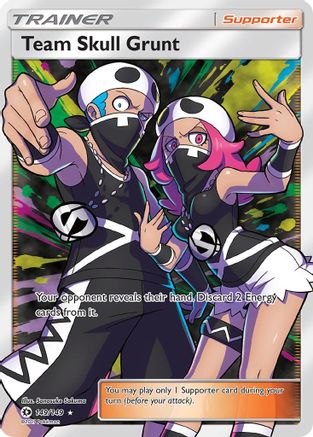 Team Skull Grunt (Full Art) 149/149 - SM Base Set Holofoil