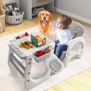 Convertible Baby High Chair with Double-layer Tray and Adjustable Backrest