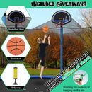 Outdoor Recreational Trampoline with Ladder and Enclosure Net