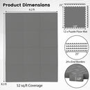 12Tiles 1/2" Puzzle Exercise Floor Mats