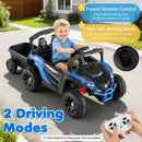 12V Battery Powered Ride On Tractor with Parent Remote Control
