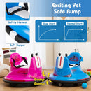12V Kids Ride On Bumper Car with Remote Control Lights and Music