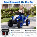 12V Kids Ride On ATV 4-Wheeler Quad with LED Lights and 7 mph Max Speed