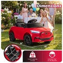 12V Kids Ride on Car Licensed Ford Mach E with Parent Control and Horn