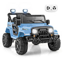 12V Kids Ride on Truck Car with Remote Control Threaded Wheels and 3 Speeds