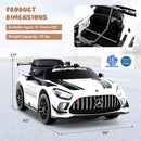 12V Kids Ride-On Car Mercedes-AMG GT3 Licensed with Adjustable Speed