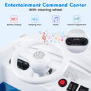 12V Ride On Car Licensed Volkswagen Ride-on Bus with Cup Holder and LED Headlights for 3+ Years Old