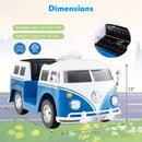 12V Ride On Car Licensed Volkswagen Ride-on Bus with Cup Holder and LED Headlights for 3+ Years Old