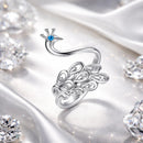 925 Sterling Silver Plated Platinum Pavé Setting CZ Ring for Women