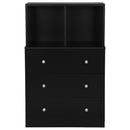3 Drawer Dresser with Cubbies Storage Chest for Bedroom