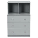 3 Drawer Dresser with Cubbies Storage Chest for Bedroom
